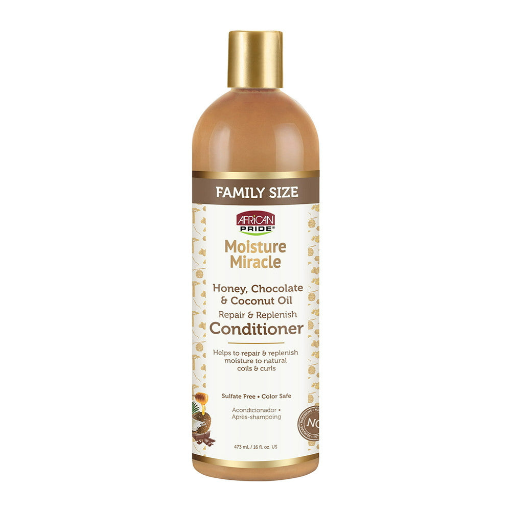 African Pride Moisturer Repair and Replenish Daily Conditioner, 16 Oz